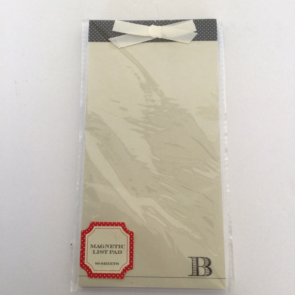 TARGET MONOGRAM B MAGNETIC NOTE PAD NWT